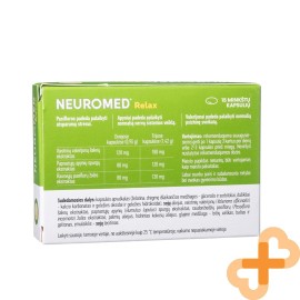NEUROMED RELAX 15 Soft Capsules Nervous System Stress Relief Supplement