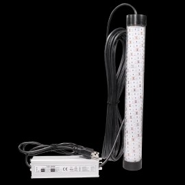 Bright Night Fishing Underwater Fishing Light 15,000 LUMENS White 300 LEDs Dock  - 50 ft, Waterproof AC Plug