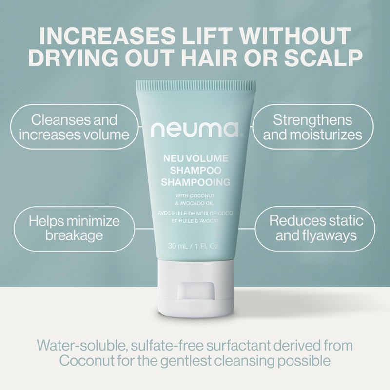 Neuma Neu Volume Shampoo 1 Fl. Oz. Fennel, Ylang Ylang,