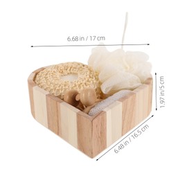 FOMIYES Body Peeling Shower Scrubbing Bath Set Spa Exfoliating Tools for Girls