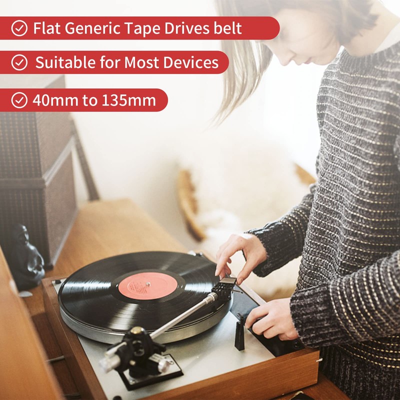Recorder Rubber Belts - Cassette Recorder Repair Maintenance Mix Flat