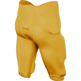 Champro Men's Standard Terminator 2 Integrated Football Pants with Built-in Pads, Gold, Adult Large