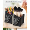 MONSTINA Makeup Brush Organzier Bag,High Capacity Portable Stand-Up Makeup Brush