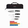 Ergo Chef 9pc. Chef Knife Set Knife Carry bag knife