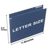 HERKKA Hanging File Folders, 60 Pack Reinforced Letter Size Hanging