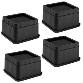 Kinsinder Set of 4 Adjustable Bed Risers, Furniture Height, Table Height, Elephant's Foot