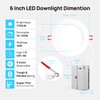 Consciot Ultra-Thin LED Recessed Lighting 6 Inch 12 Pack, Slim
