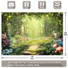 Luminora 7x5ft Fabric Enchanted Forest Backdrop Fairy Tale Wonderland Forest