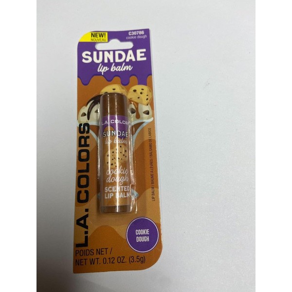L.A. Colors Lip Balm Sundaaaae C30786 Cookie Dough
