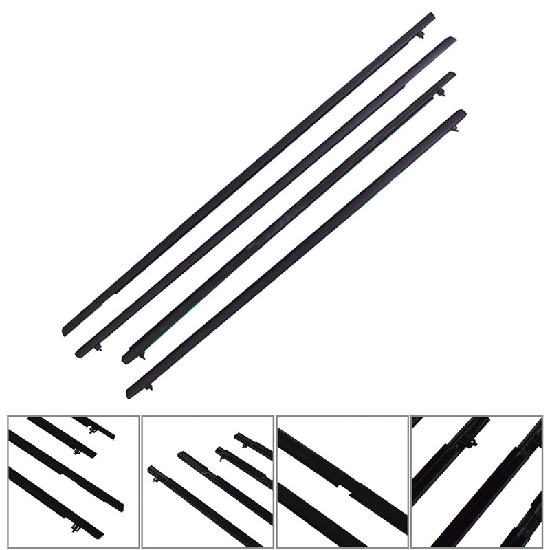 labworkauto 4pcs Windows Weatherstrip Seal Trim Moulding Outside Replacement for