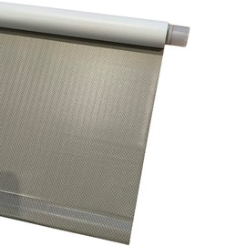 Blinds for Windows Blinds Vinyl Roller Shade - Easy to Install Cordless Room Darkening Roller Shades for Indoor Windows - Block Out Light & UV, Thermal, Pull Down and Up (Woven Taupe, 37.25Wx72L)