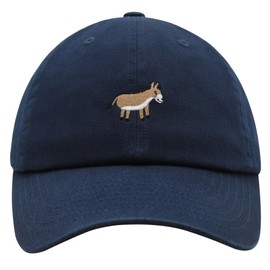 JPAK Cute Donkey Premium Dad Hat Embroidered Cotton Baseball Cap Burro Embroidery Navy