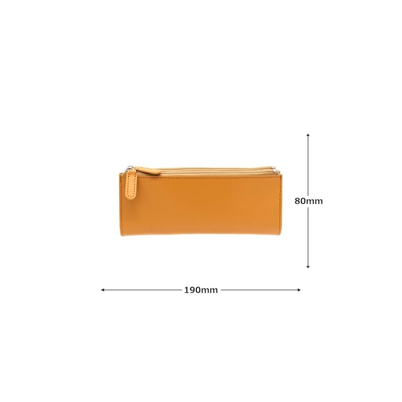 THE POST LDSL-BNPN-10 Sustainable Leather Bendi Pen Case [Camel]