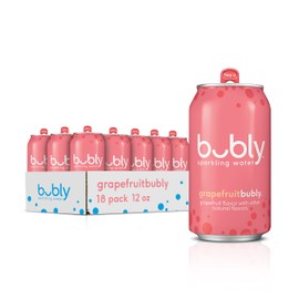 Bubly Sparkling Water, cans for good pack, 12 Fl Oz cans, Pack of 18