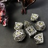 Hollow Metal DND Dice Set Game D and D Dice