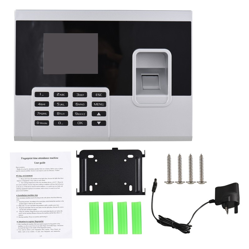 Attendance Machine 2.8in TFT Screen Quick Identification Large Capacity Time