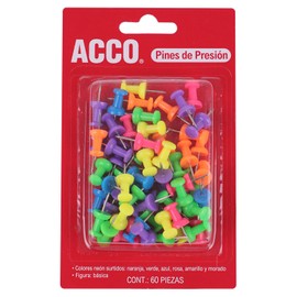 ACCO P4023 Chinchetas para Tablero de Corcho, 60 Pines