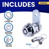 FJM Security MEI-2400AS-KA Tubular Cam Lock for Smart Home, Cabinet
