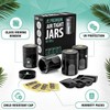 Premium Airtight Glass Storage Jars 180/120ml with 69% Humidity Control