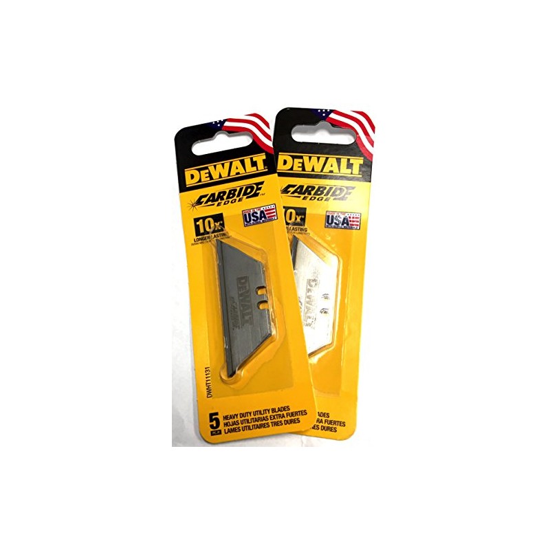 DeWalt Carbide Edge Utility Knife Blade - Last 10x Longer
