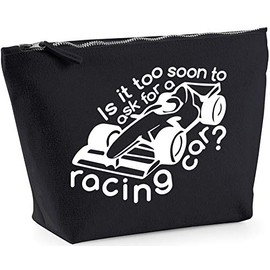 Hippowarehouse Is it too soon to ask for a racing car? printed make up cosmetic wash bag 18x19x9cm