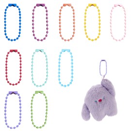 DEVENTORZ Ball Chain with Connector 12cm Colorful Keychain Charm DIY Accessory Parts Gucca Crafts Decoration (100 Colorful Pieces)