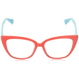 A.J. Morgan Eyewear Womens I.m.cute - Blue Light Blocking Computer Readers Reading Glasses, Red/Blue, 50mm US