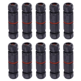 10PCS Waterproof Electrical Cable Connector IP68 3 Pin Connectors Fitting Outdoor Plug Socket Wire Connector Fitting 0.5mm²~2.0mm²