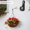 SELEWARE Q Hanger Hooks for String Lights, Christmas with Screw