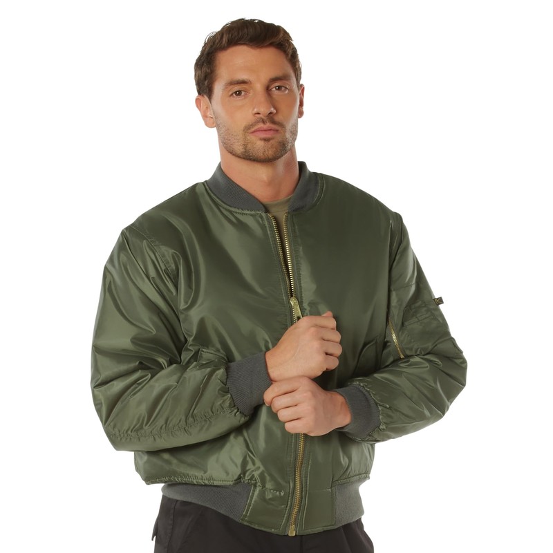 Rothco MA-1 Flight Jacket, 2XL, Sage Green
