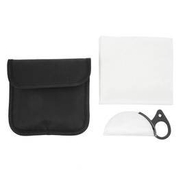 80mm Camera Lens Prism Optical Glass Handheld Special Effect Filter Half Moon Photography Accessories