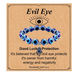 Stocking Stuffers Holiday Outfits for Women 2024 Evil Eye Bracelets Beaded Bracelets Good Luck Protection Bracelet Evil Eye Bracelets for Women Red String Bracelets Healing Bracelet Evil Eye Charm Bracelets Evil Eye Jewelry