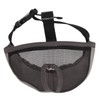 Adjustable Bulldog Mask Bite and Barking Dog Muzzle Eye Closed