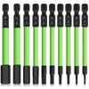 TLEEP 3.5" Long 1/4" Hex Head Allen Wrench Drill Bits,