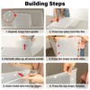 Holintan Litter Box Shield,17.5"x13.7"x13"H Large Litter Box Splash Guard Without