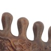 Meridian Wide Tooth Massage Comb Green Sandalwood Head Scalp Massage