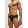 BOSS, 3-Pack Logo Icon Hipster Brief, black carbon, L