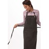 Chef Works ABAQ054-PEW-0 Dorset Antique Bib Apron Pewter, Brown