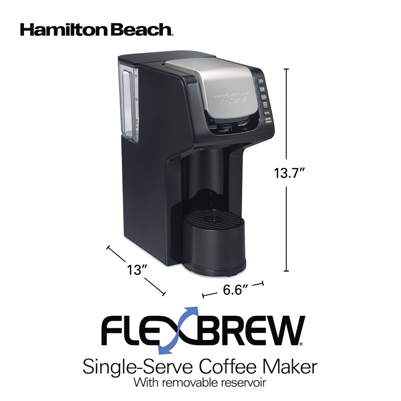 Hamilton Beach Gen 4 FlexBrew Single-Serve Coffee Maker with Removable