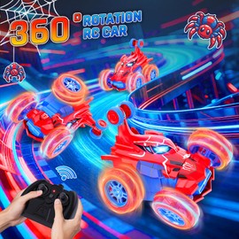 Motivekit Spider Remote Control Car Toys for Boys- 360° Rotating RC Stunt Cars 4WD Monster Cars for Kids, 2.4GHz Electric Vehicle Toy Car, Chritmas Birthday Gift for 3 4 5 6 7 8 9 Year Old Boys
