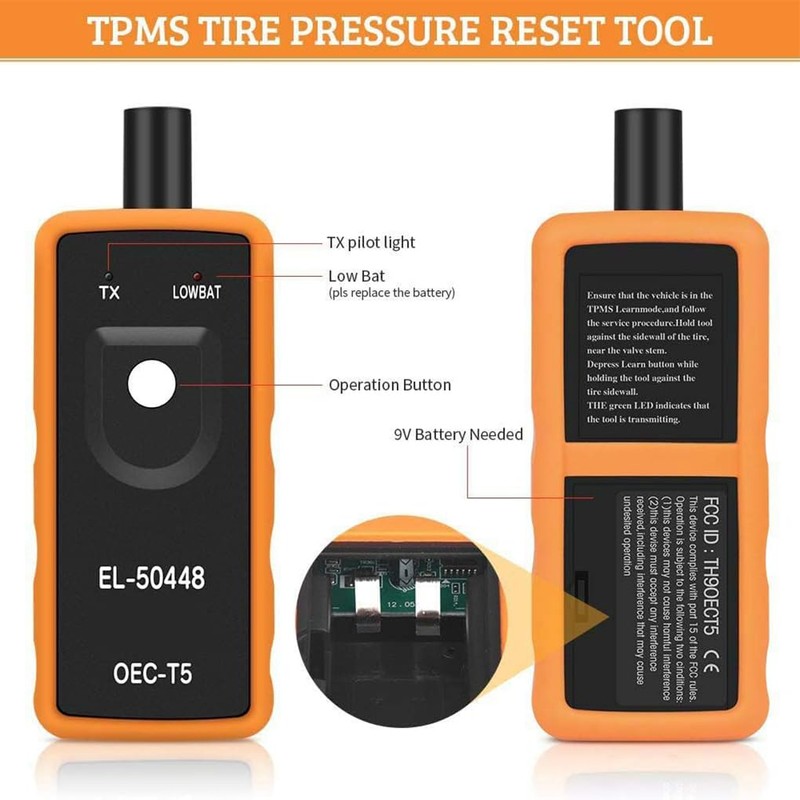 Easy-to TPMS Relearn Tool For Tire Pressure Sensor Reset Professional