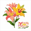 XMZZMX Splicing Lily Flowers Metal Cutting Dies for Card Making,