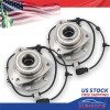 AUIMSOCO Set of (2) Front Wheel Hub and Bearing Assembly
