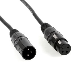 MOUNTAIN_ARK 20 Pack 6.5ft DMX Cable with 3 Pin Signal XLR Male to Female Connector, Flexible DJ Stage Lighting Wire