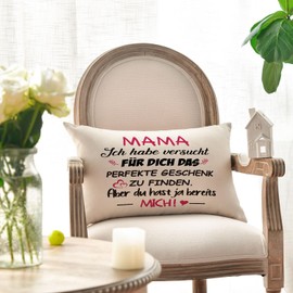 Artoid Mode Gift for Mum Cushion Cover, 30 x 50 cm, Best Mum Birthday Gifts from Daughter, Son, Mother's Day Cushion, Love Cushion Cover, Decoration