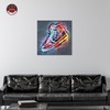 Notoriart Colorful Lights Sneaker Gallery Wrapped Sneaker 1 Piece Canvas