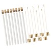 8Pack Wine Bottle Torch Kit Long Life Torch Wicks Brass