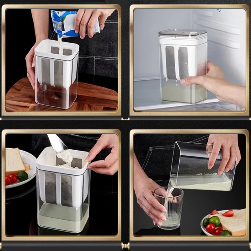 Greek Yogurt Filter Strainer AS PET Stainless Steel Large Capacity