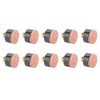 10pcs Hard Leather Billiard Pool Cue Stick Screw-on Tips Replacement