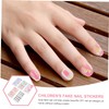 FOMIYES Cartoon Fake Nails for Boys and Girls Boxes Pieces